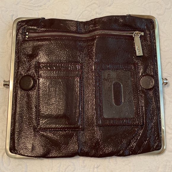 Hobo Lauren Patent Leather burgundy wallet. Like new! - Picture 2 of 6